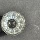 Liquor cabaret - Art Deco - Blown and cut crystal, mahogany or ebony macassar and stainless steel