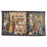 Tapisserie vintage sérigraphiée à la main "les vignerons"