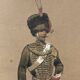 Louis vallet (1856-1940), sous-officier aux guides, 1869 aquarelle encadrée