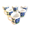 Series of 6 mugs design Mobil 70s