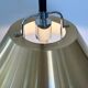 Lampe suspension lustre monte et baisse, design jo hammerborg pour fog et mørup, danemark vers  1960