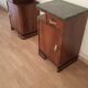 Tables de chevet italiennes Art Déco en noyer, Set de 2