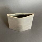 Dominique Imbert. Design vase in brushed metal circa 1970