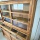 Large antique display cabinet made of solid wood – Late 19th century