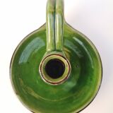 Glazed terracotta candle holder