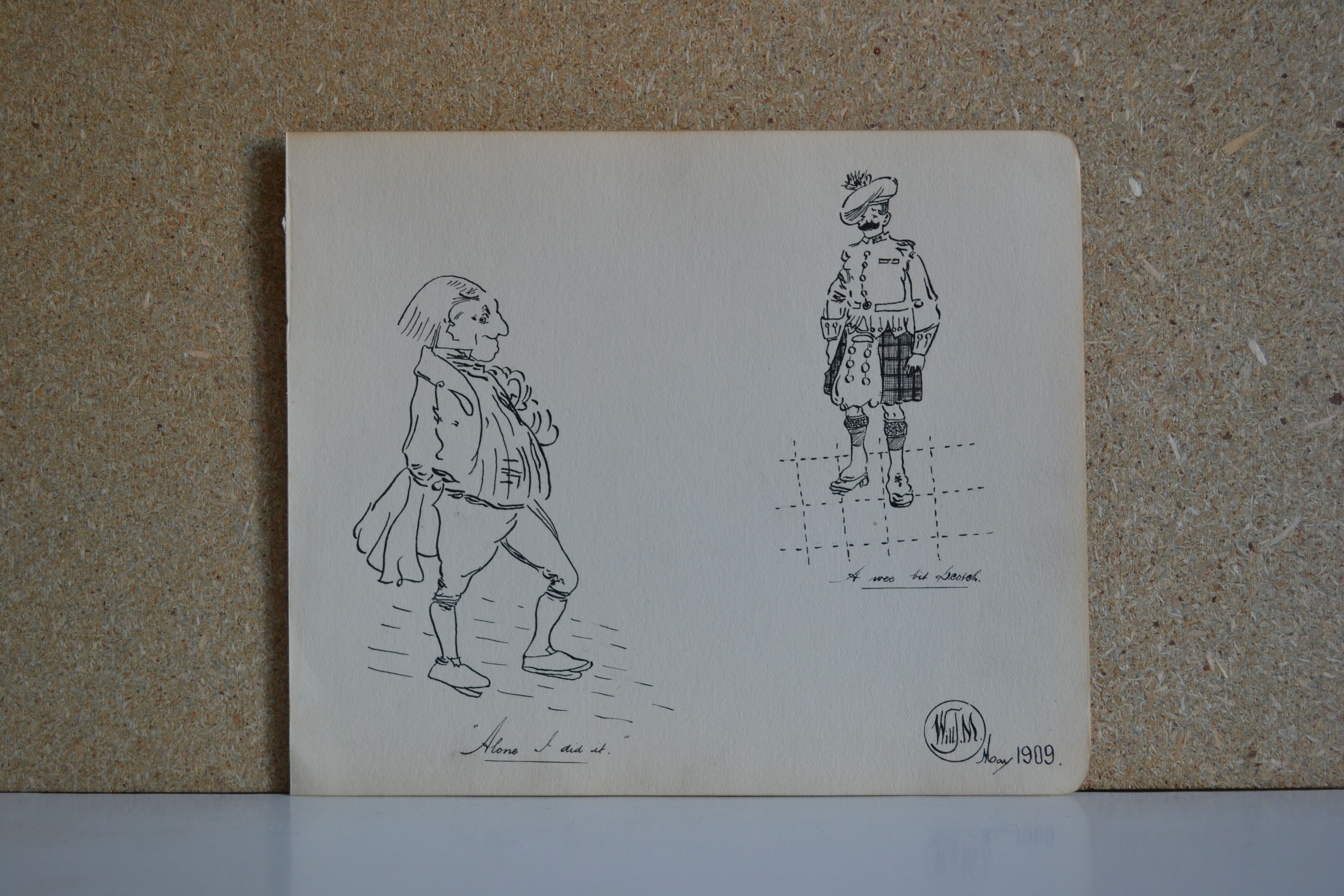 Dessin a l'encre de chine vers 1910