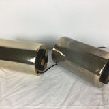 Pair of lamps to be installed Roger Nathan for saint-germain light 1975