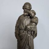 Statue of St Joseph and the infant Jesus, sculpted 18th century