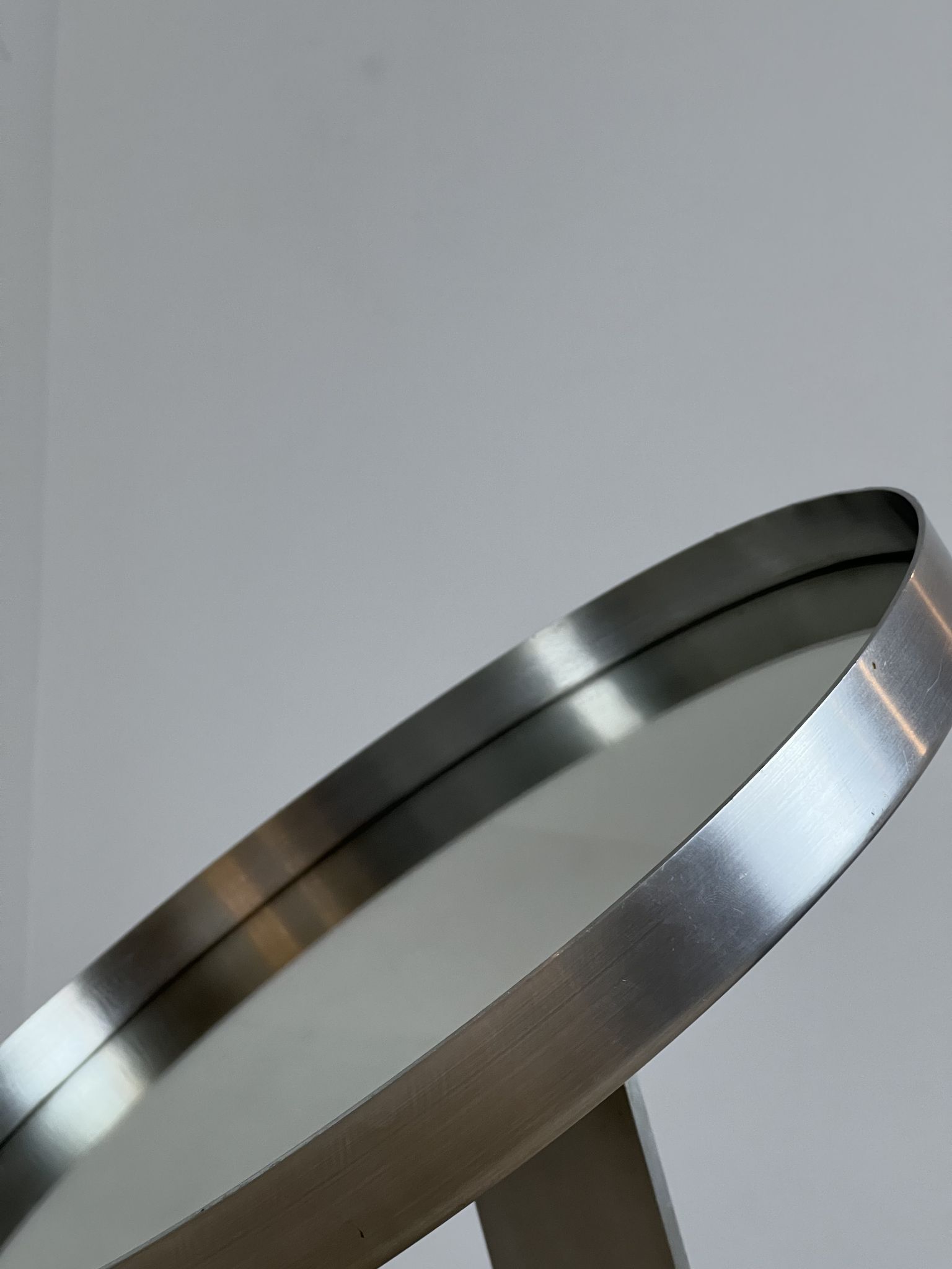 Circular mirror by Pierre Vandel France 70s 47x44cm