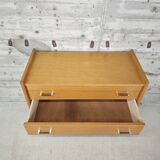 Vintage chest of drawers in light wood