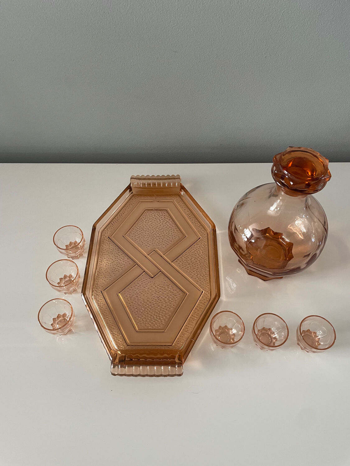 Art Deco liqueur service