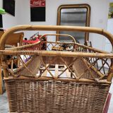 Old rattan bed