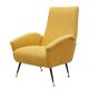 Yellow armchair, Italian design, 1970s, production: Italy