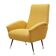 Yellow armchair, Italian design, 1970s, production: Italy