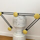 Mid-century metal wall-mounted coat rack