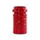 Red ceramic vase, German design, 1960s, made in West Germany