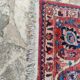 Hand-knotted Persian Kashan carpet made of pure wool.