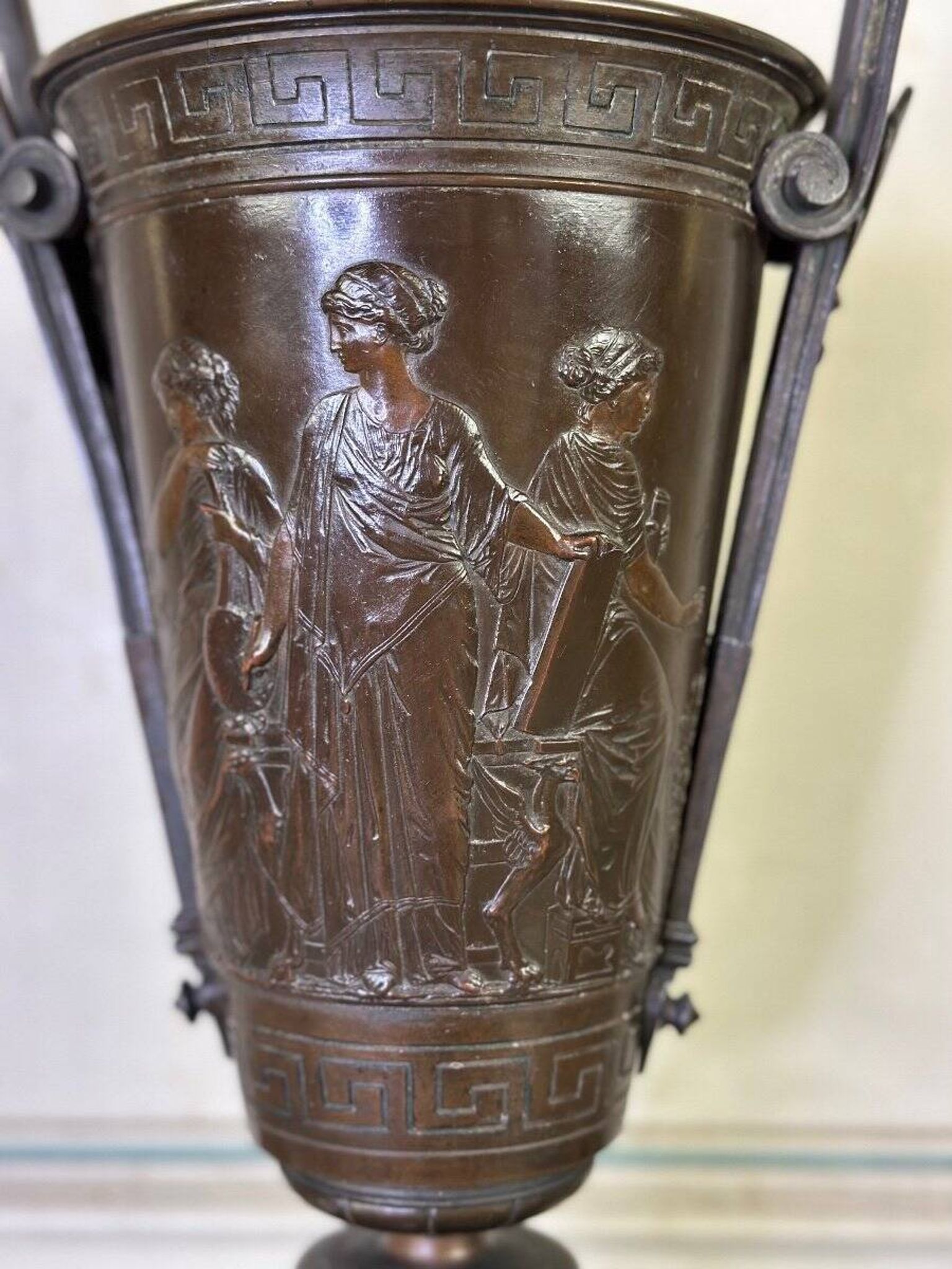 Bronze vase in the antique style, France circa 1880.