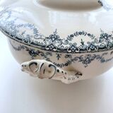 Lot of Plate, Platter, Ramier and Soup Tureen, Iron Earth, "Excelsior" service, E. Bourgeois, late 19th century