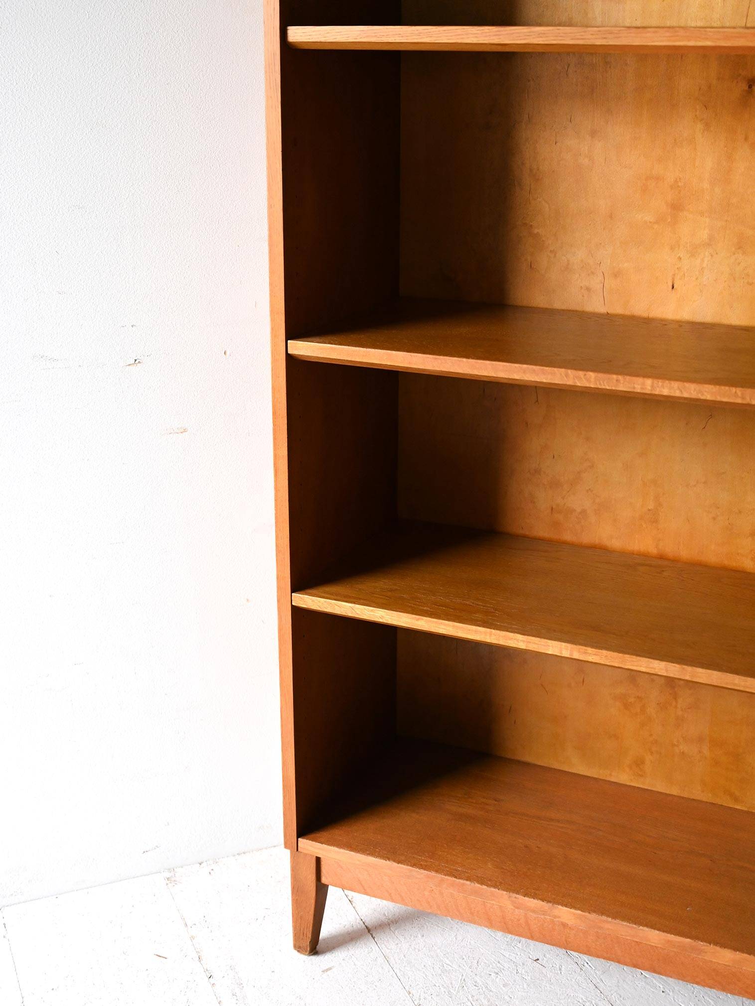 Scandinavian vintage oak bookcase