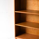 Scandinavian vintage oak bookcase