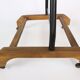 Valet serviteur muding années 60 vintage bois et métal peint en noir