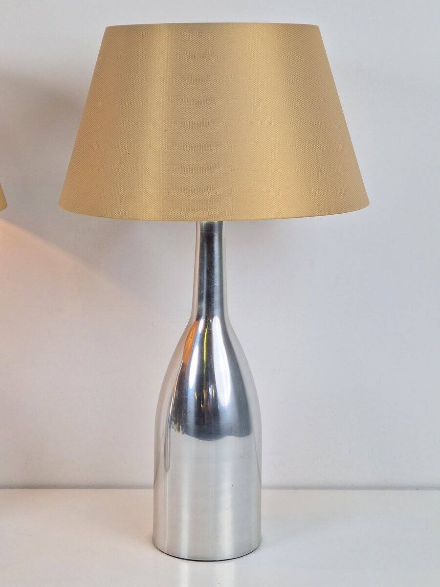 Lampes de table vintage en aluminium d'Ikea, années 1980