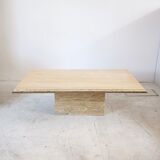 Travertine coffee table