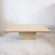 Travertine coffee table