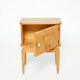 Ash bedside table carved around 1940
