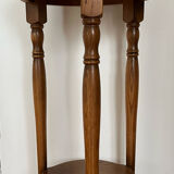 Wooden pedestal table