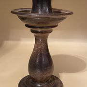 Terracotta candlestick by Jean Marais, Vallauris 1960