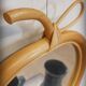 Rattan apple mirror