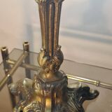 Bronze desk lamp late 19th century 1880 with opaline 48x20