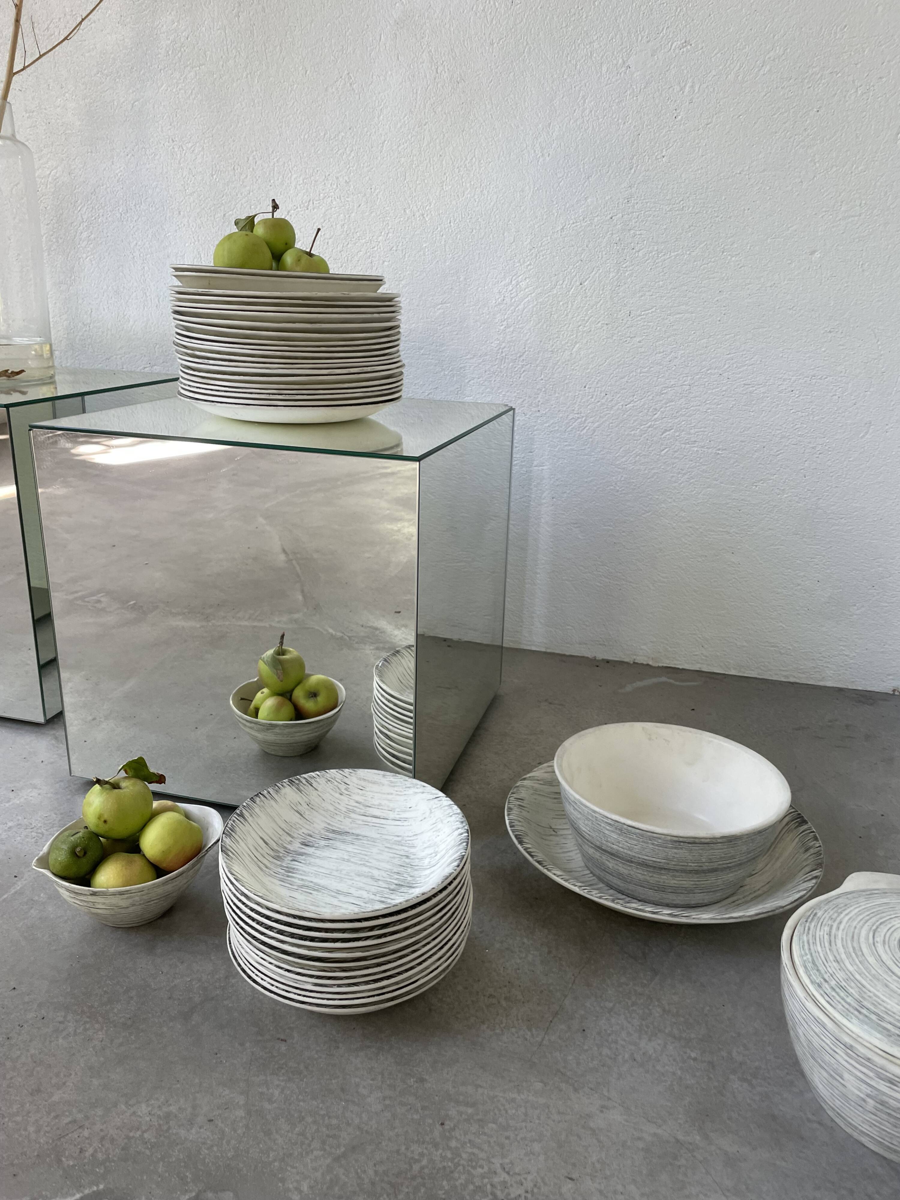 Set of plates and dishes Bazas de Salins 1960