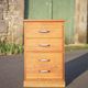 Vintage drawer unit, wooden furniture, storage unit, office furniture, decoration