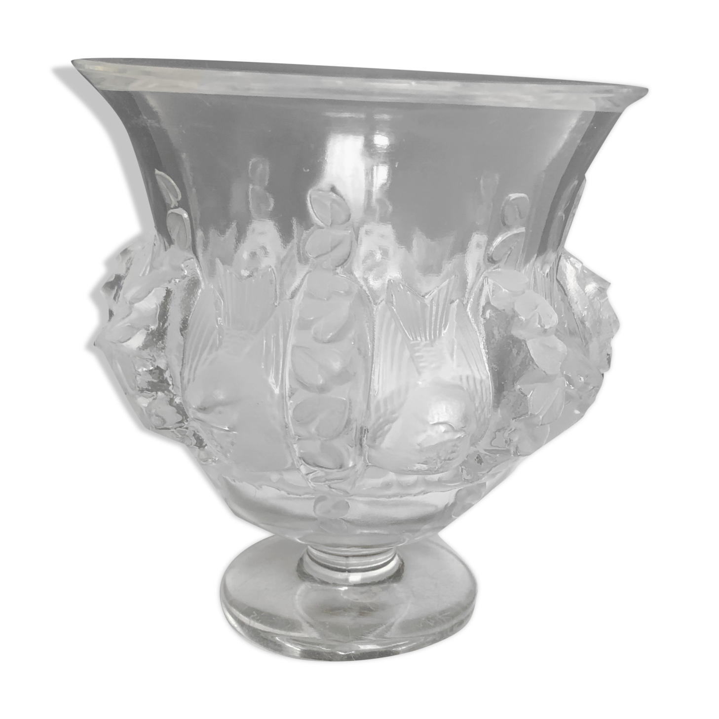 Lalique crystal vase model Dampierre