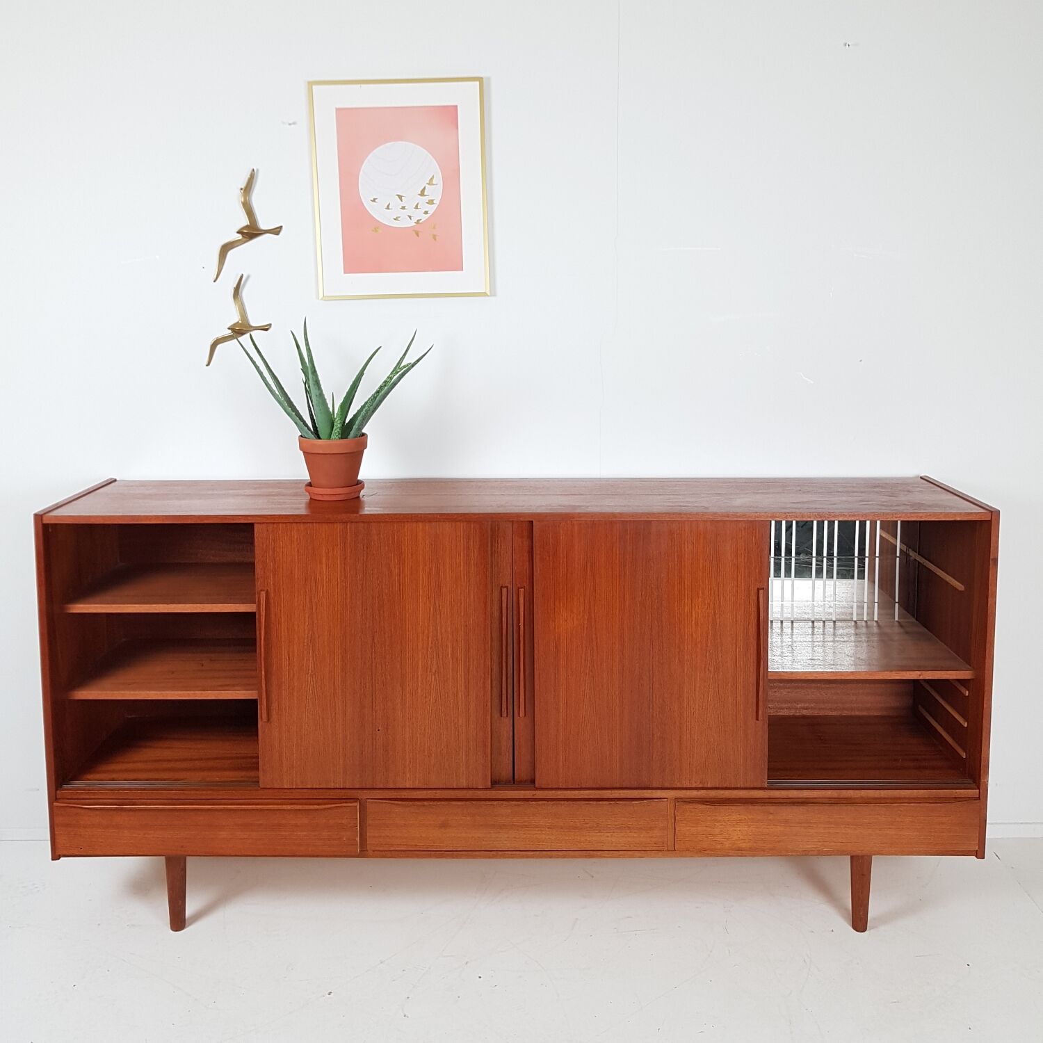 Danish midboard teak cabinet