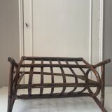 Rattan magazine holder