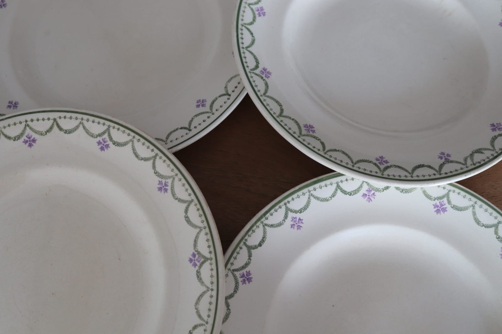 16 hollow plates iron earth longwy model Violetta