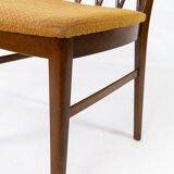 Set of six chairs in walnut 40s