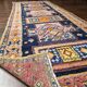 Tapis ancien de Kalkaz, 1920, laine sur laine, 120/320 cm.