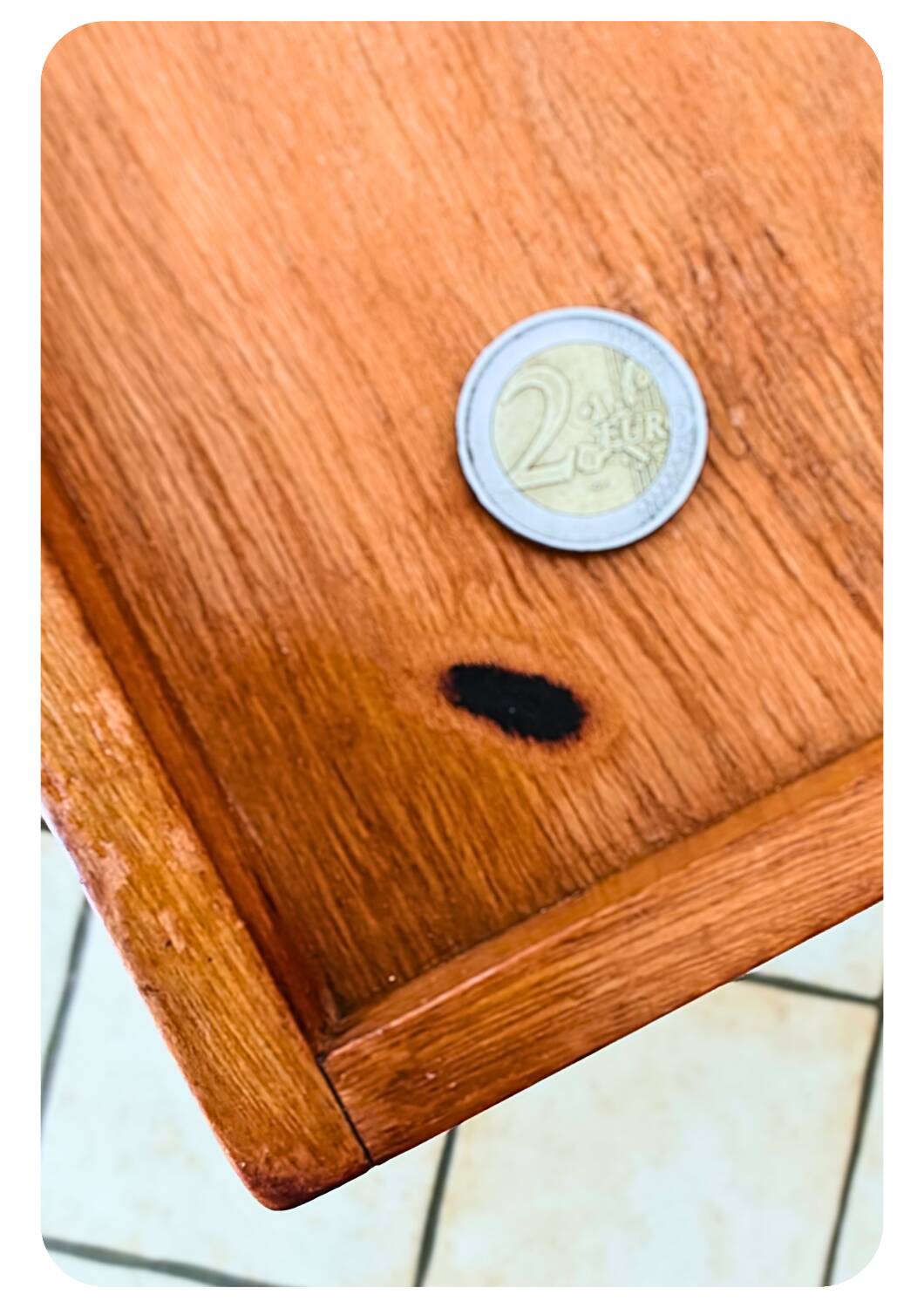 Table à plateau pliante en bois moderne du milieu du siècle