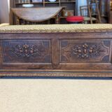 Oak chest bench