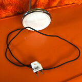 Orange articulated desk lamp