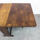 Vintage French Wood Drop Leaf Table, 1930s