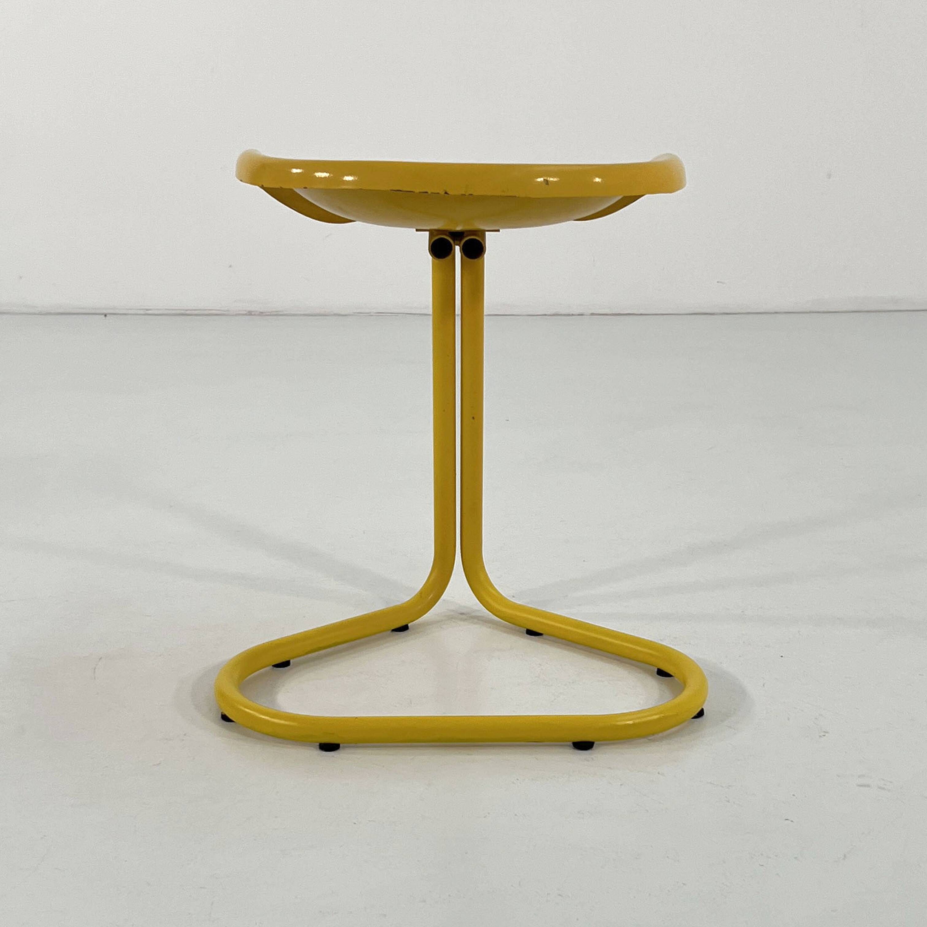 Yellow Tractor Stool by Rodney Kinsman for Bieffeplast, 1970