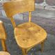 4 chairs bistro café baumann bentwood from the 1950s