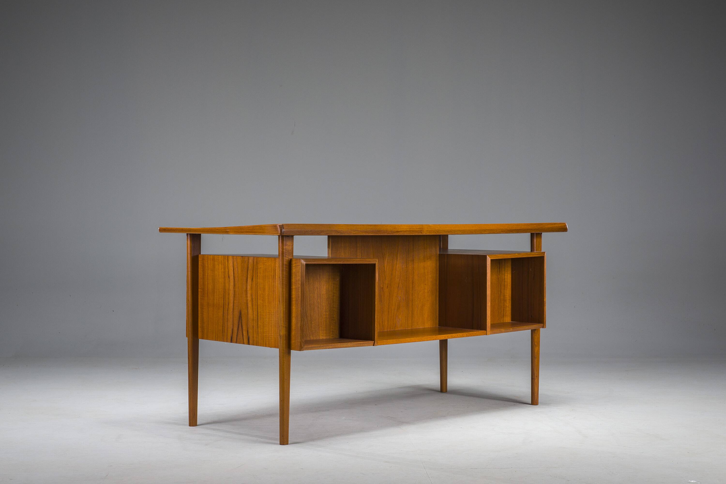 Danish Teak Desk by Peter Lovig Nielsen for Hedensted Mobelfabrik, 1972
