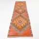 3X10 Peach Orange Turkish Runner Rug, 88x306Cm
